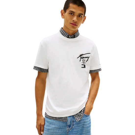 Tommy Hilfiger Ανδρική κοντομάνικη μπλούζα Signature Back Logo Jersey T-Shirt